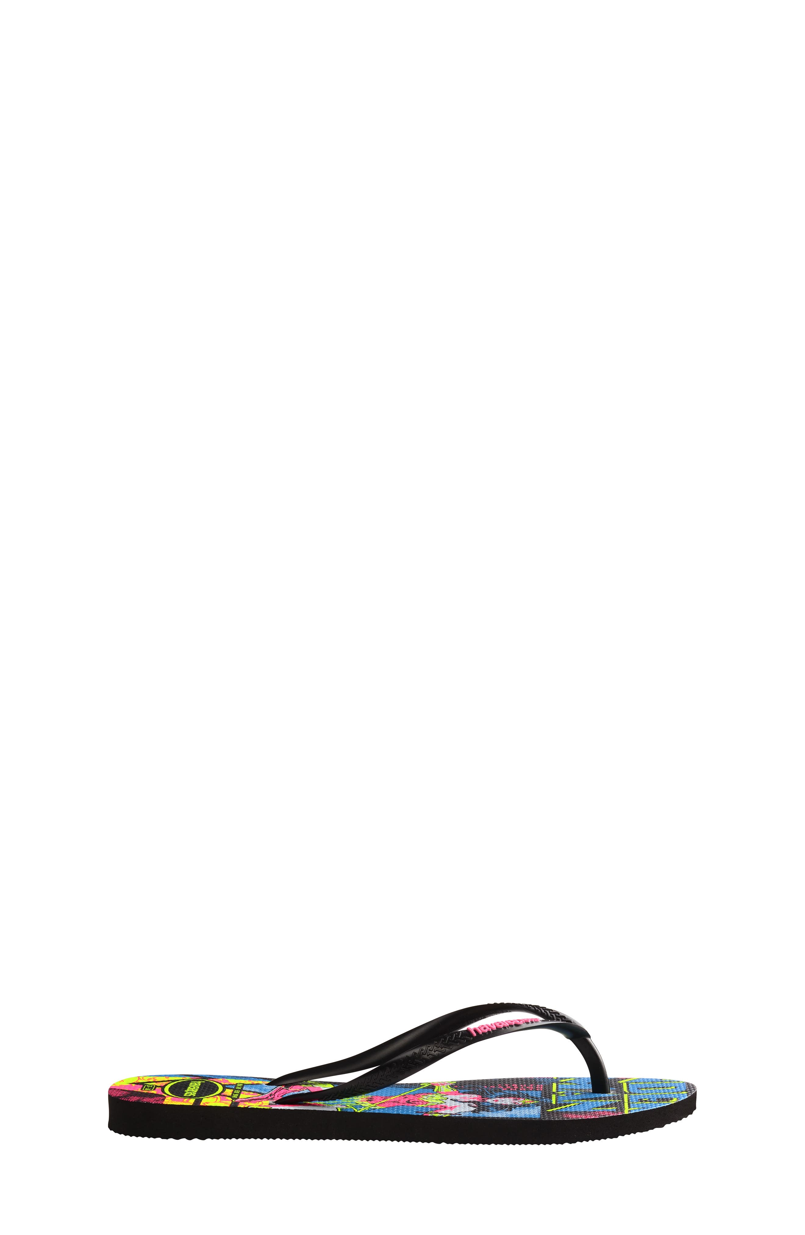 Havaianas Wonder Woman Mismatched Flip Flop, Alternate, color, 