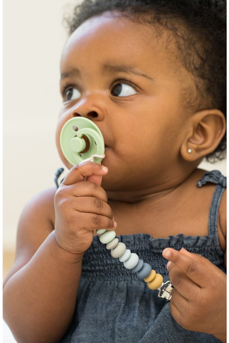 Silicone Bead Pacifier Clip, Alternate, color, MULTI