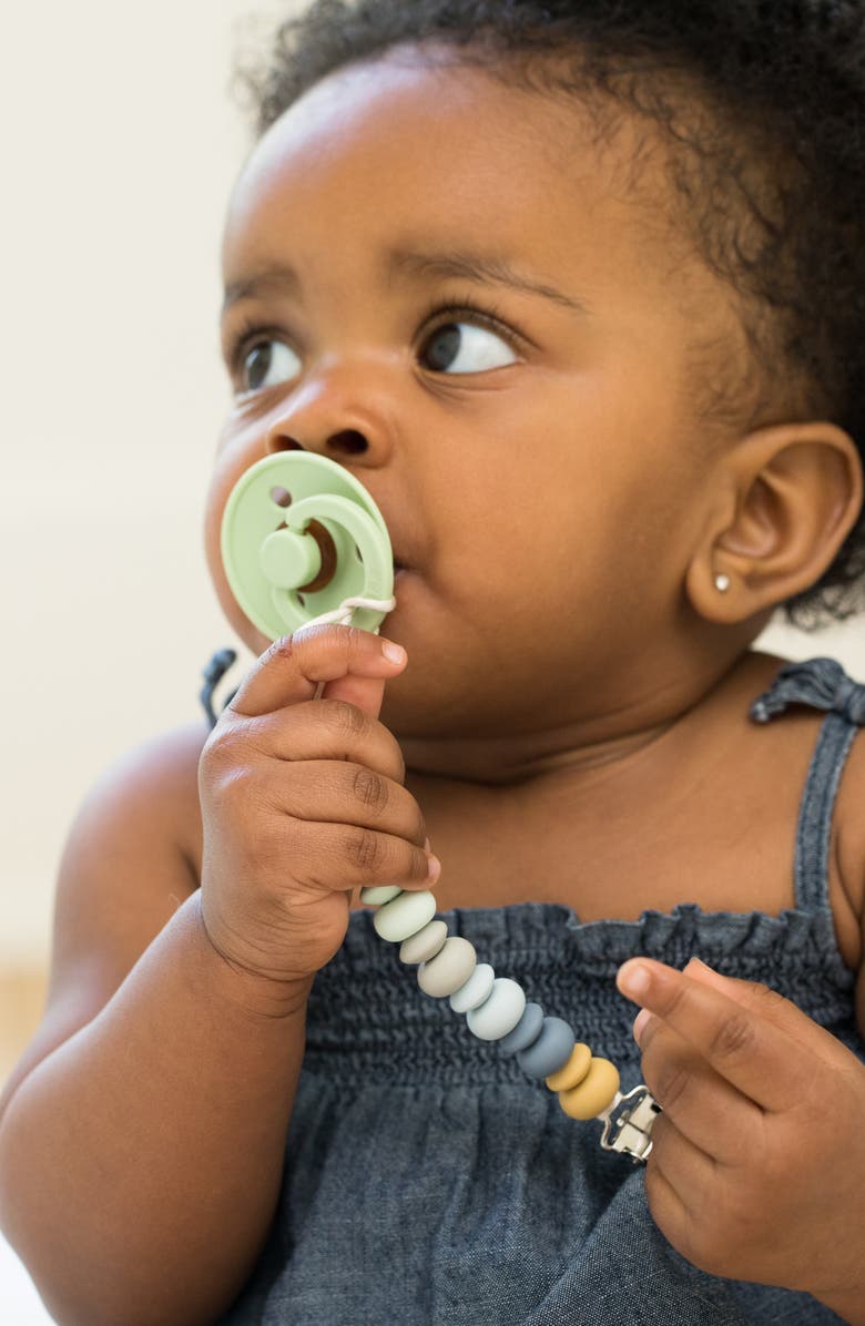 Bella Tunno Silicone Bead Pacifier Clip, Alternate, color, Multi