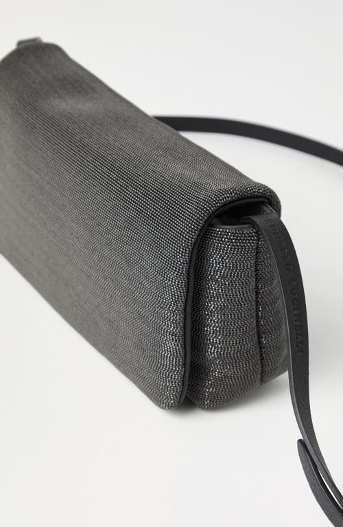 Brunello Cucinelli Flap Precious Bag In Light Grey