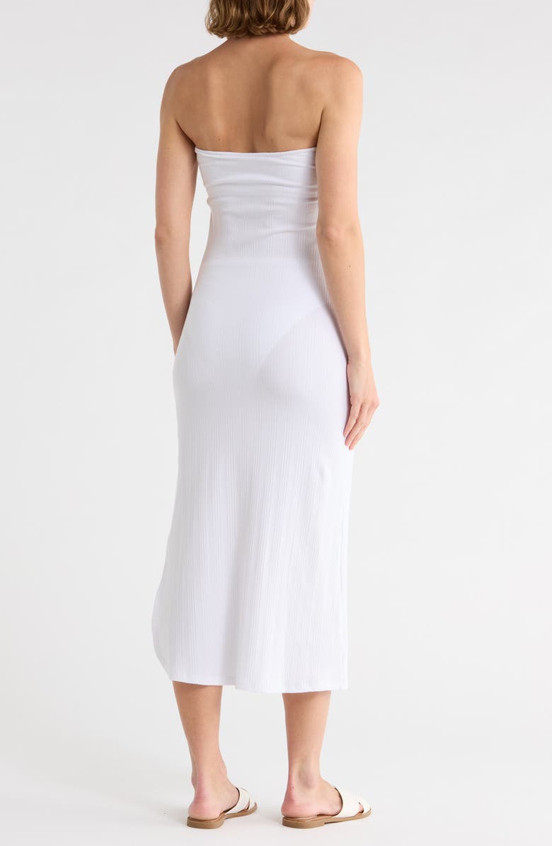 Vitamin A<sup>®</sup> West Strapless Cover-Up Dress, Alternate, color, White