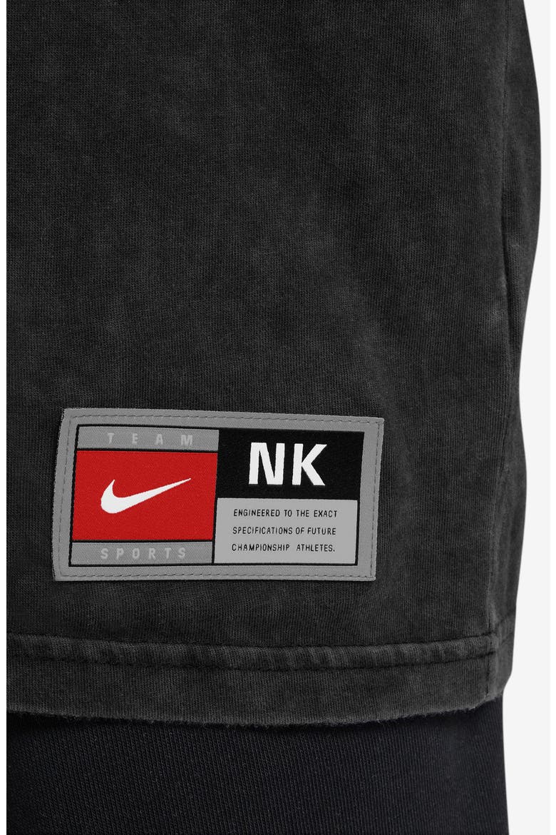 Kids' Sportswear Logo Cotton T-Shirt, Alternate, color, BLACK
