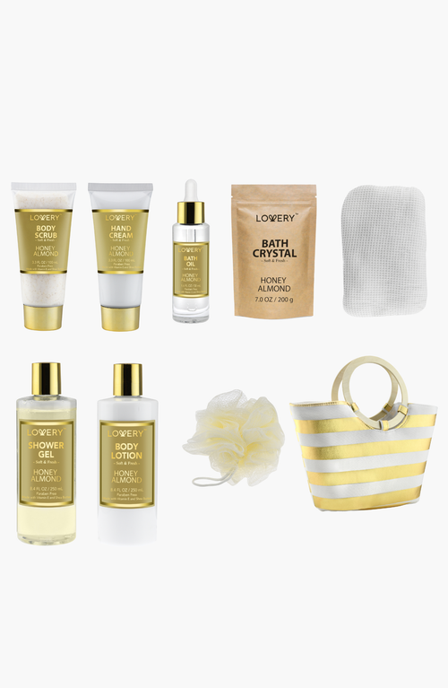 Lovery Honey Almond Home Spa Kit In Multi