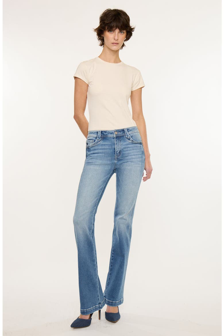 Abigail Mid Rise Bootcut Stretch Jeans, Alternate, color, Medium Dark