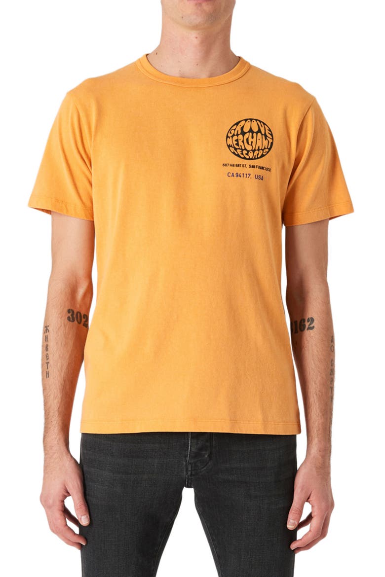 Groove Graphic Tee, Main, color, VINTAGE ORANGE