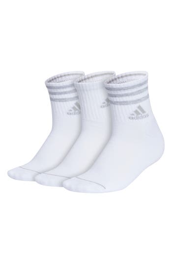 Adidas Originals Adidas 3-pack Aeroready Cushioned High Quarter Socks In White