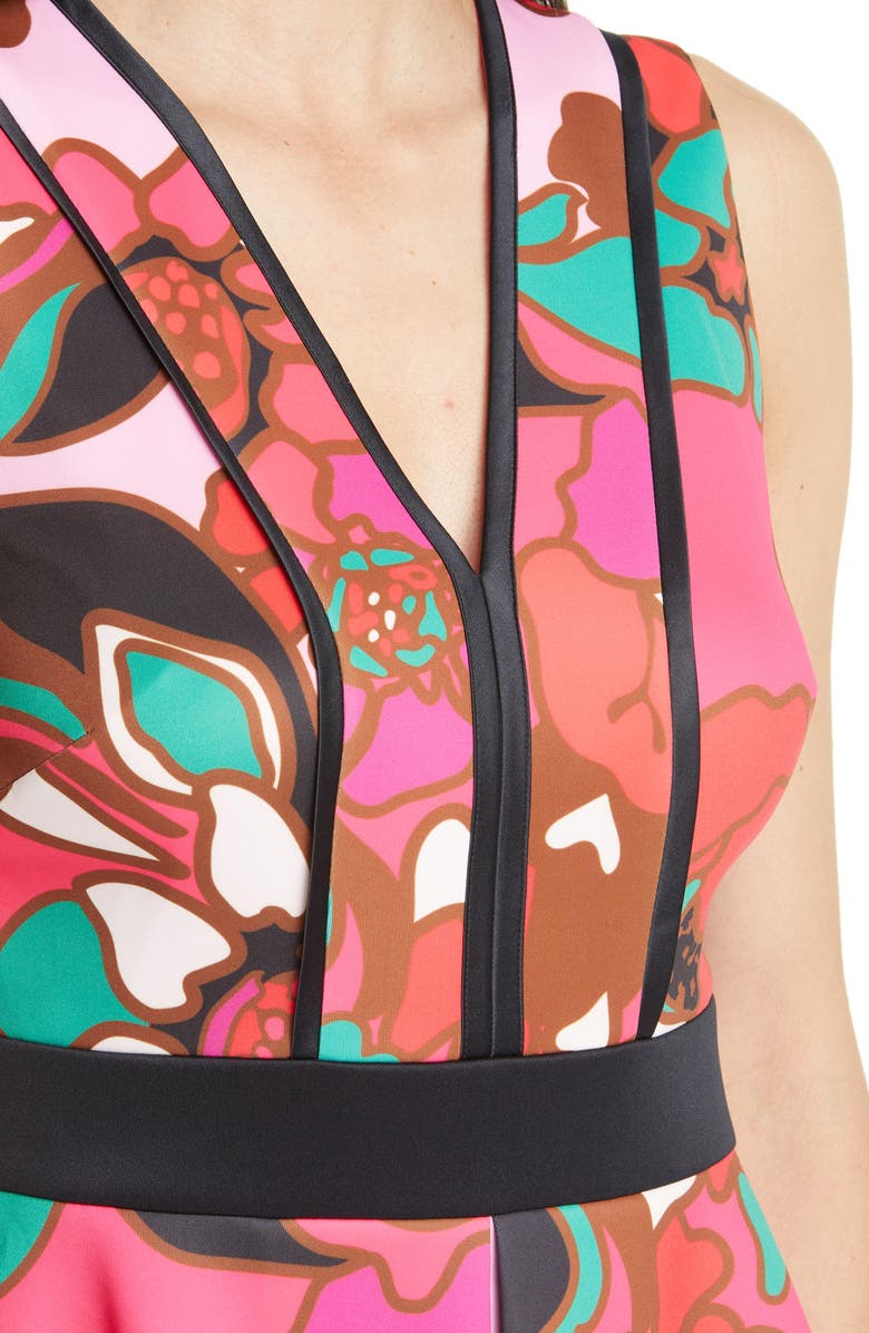 Ted Baker London Arilina Piñata Piped Skater Dress, Alternate, color,