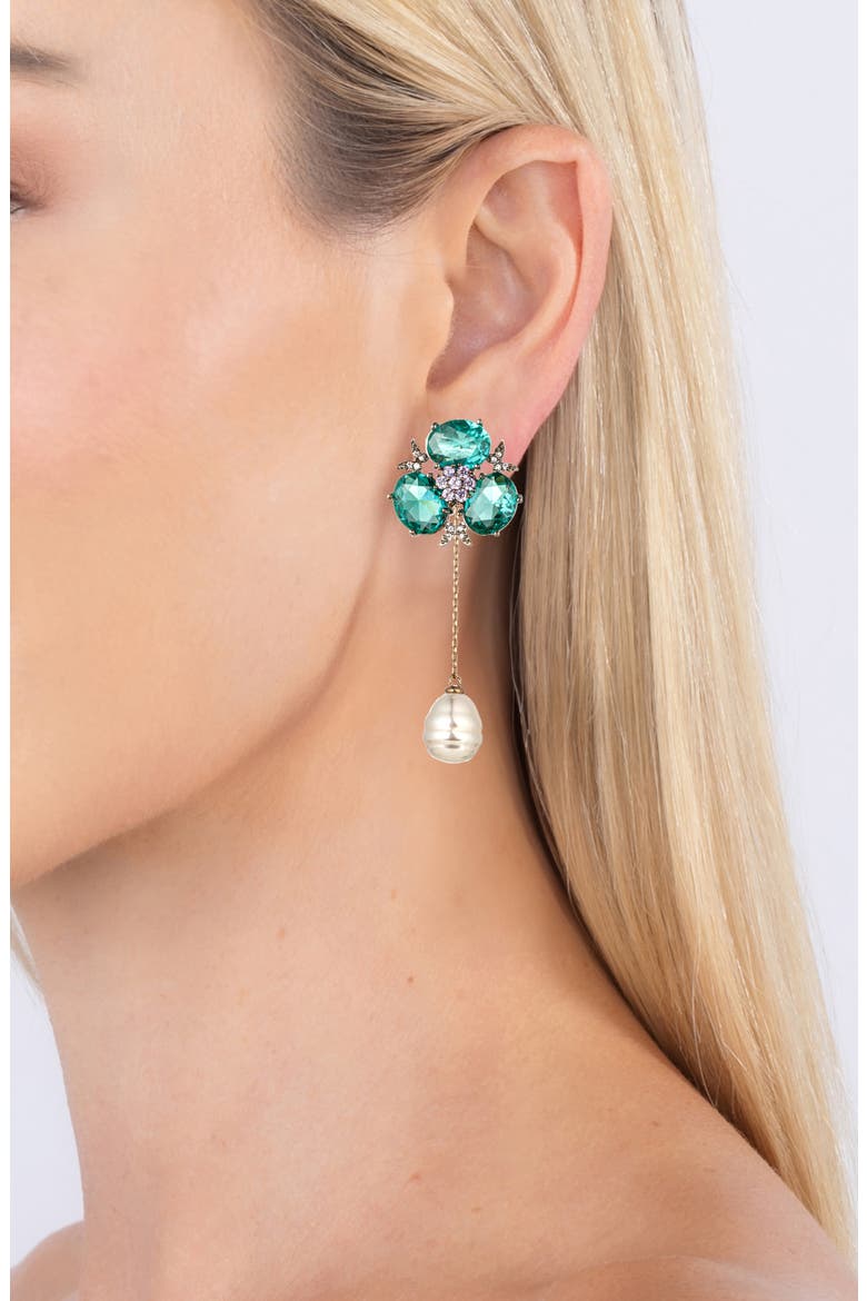 Avril Dangle Earrings, Alternate, color, GOLD