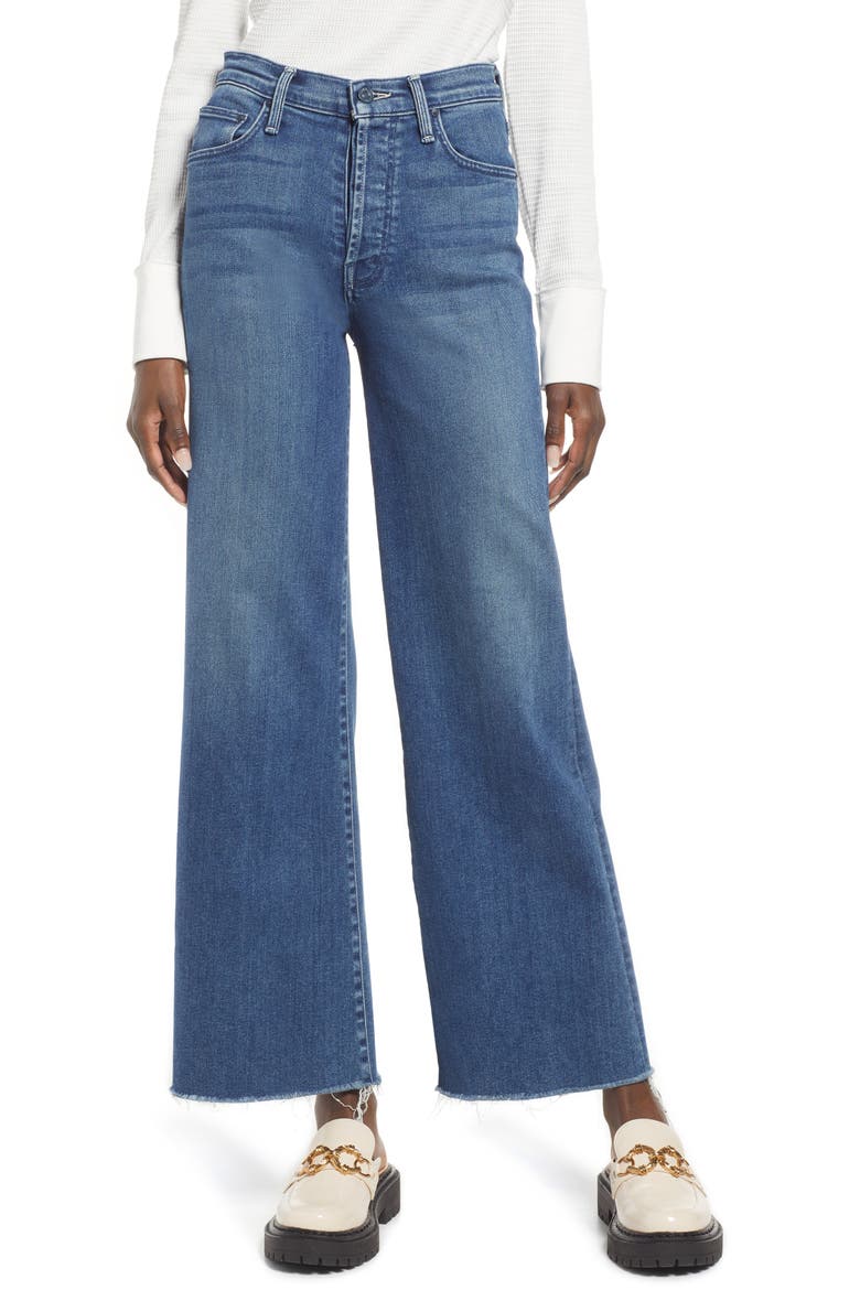 The Tomcat Roller Raw Hem Wide Leg Jeans, Main, color, LOVE ME TILL TOMORROW