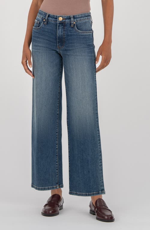 Kut From The Kloth High Waist Wide Leg Jeans In Blue