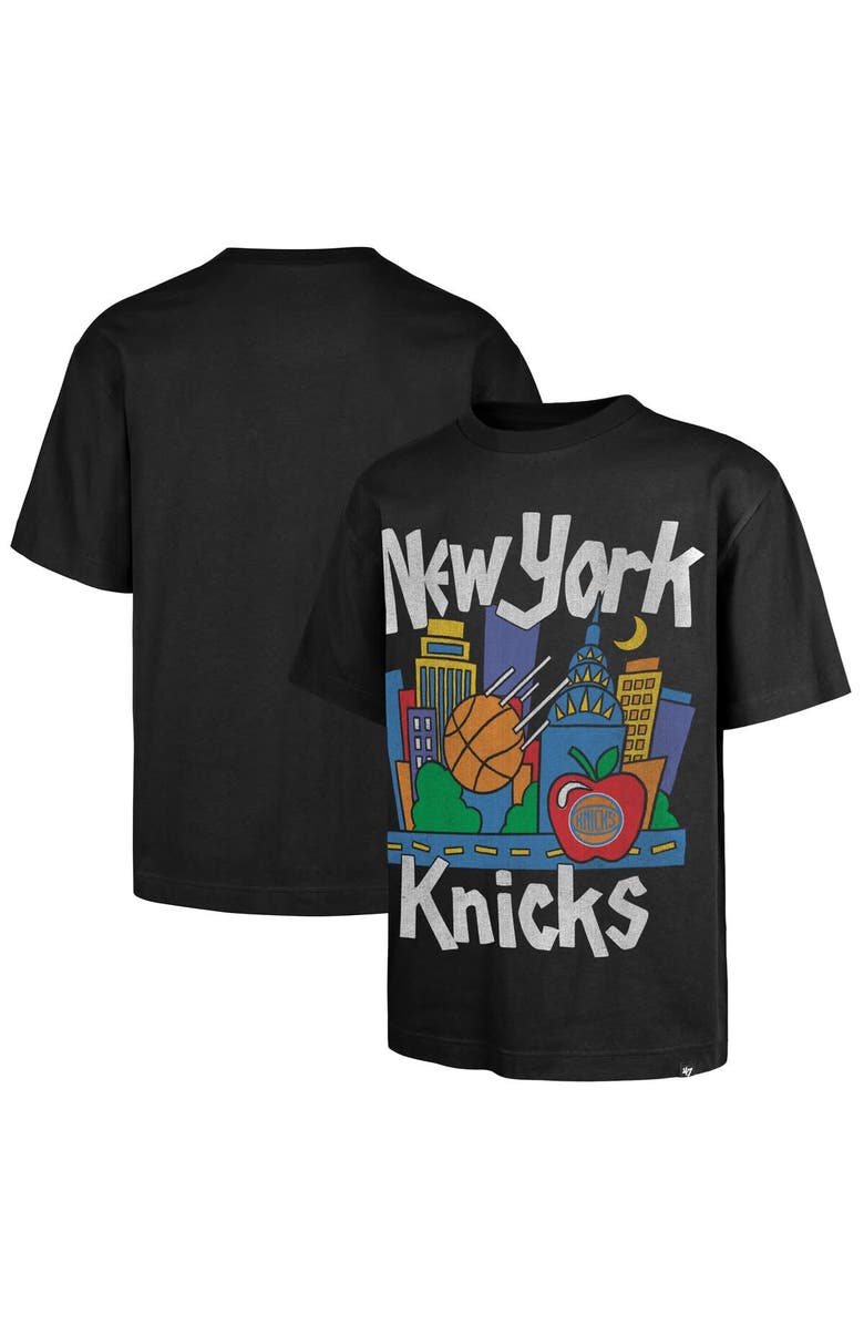 '47 Men's '47 Black New York Knicks Sigma Foundation Premium Heavyweight T-Shirt, Alternate, color, Black