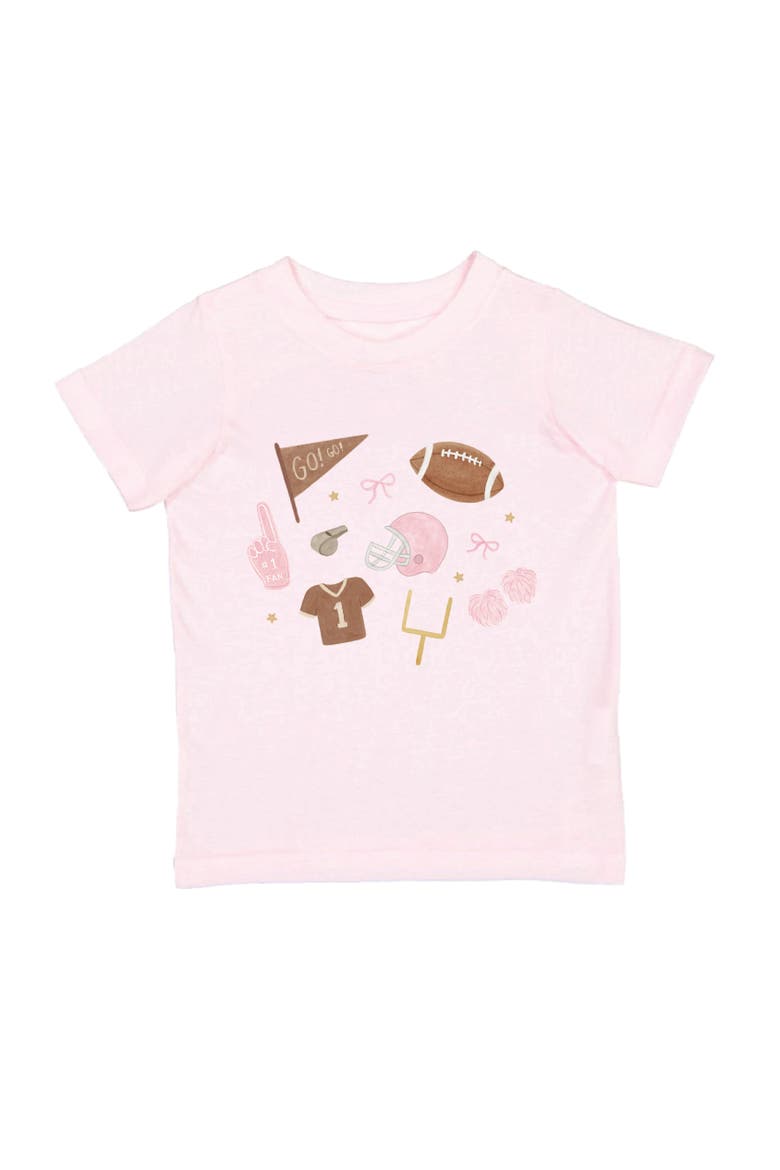 Game Day Icon Short Sleeve T-Shirt, Main, color, Ballet Pink