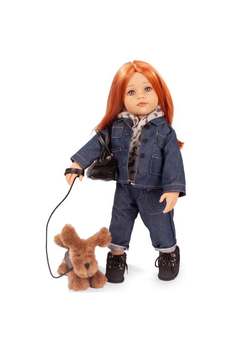 Hannah & Her Dog Polly - 19.5" Standing Poseable Doll Set, Kids 3+, Main, color, Multicolored