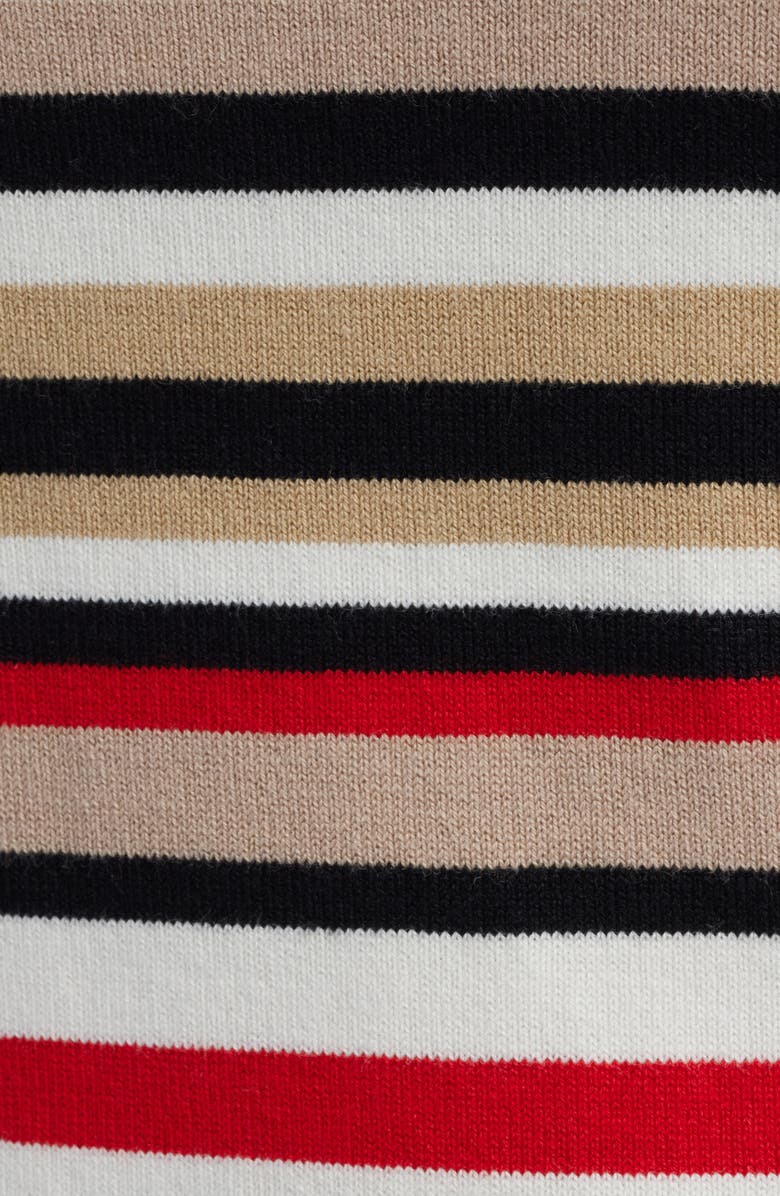 Anne Klein Stripe Button Cuff Sweater, Alternate, color,