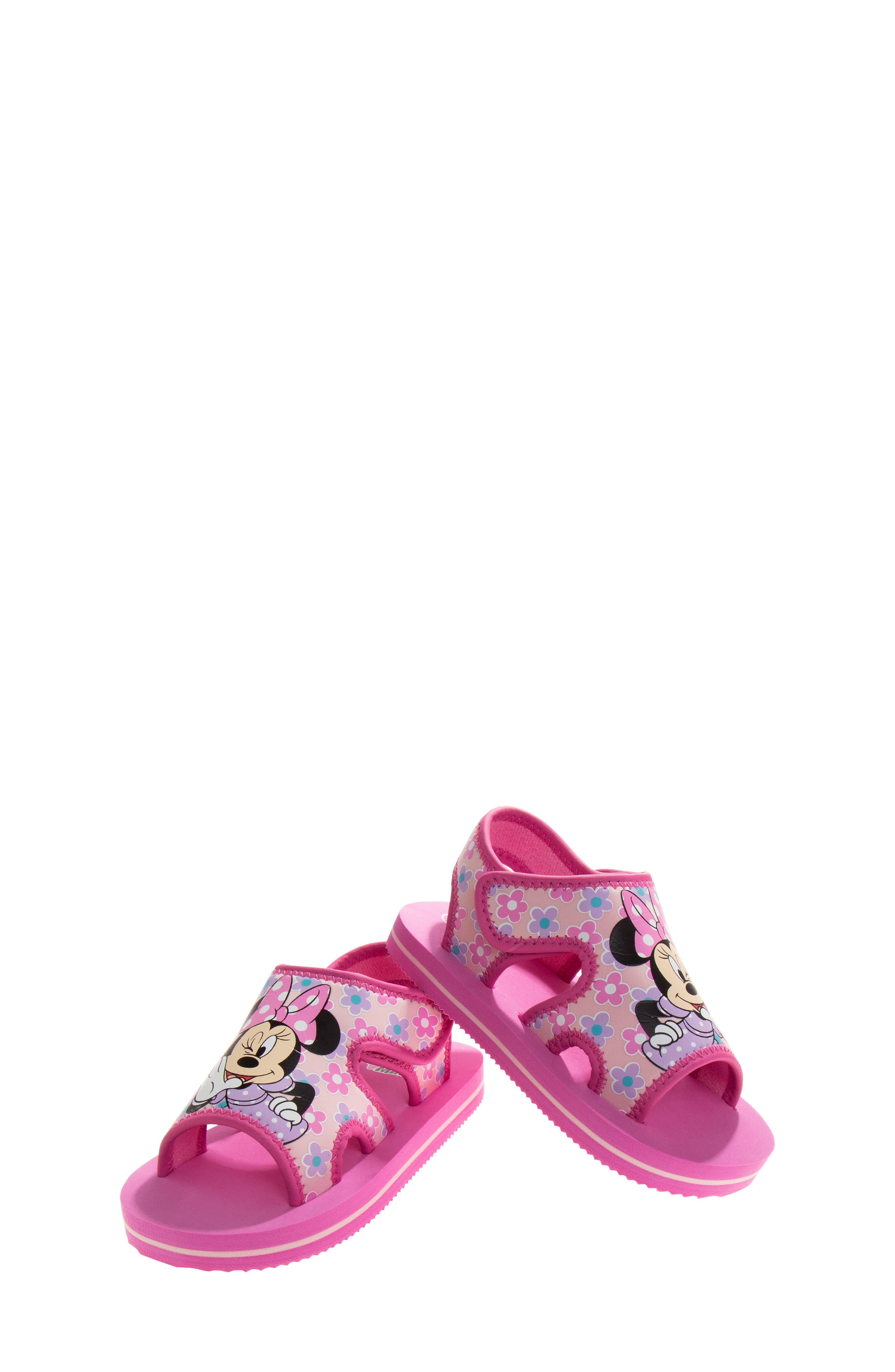 x Disney® Kids' Minnie Mouse Sandal, Alternate, color, FUCHSIA