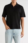 FRAME Superfine Merino Wool & Cashmere Sweater Polo