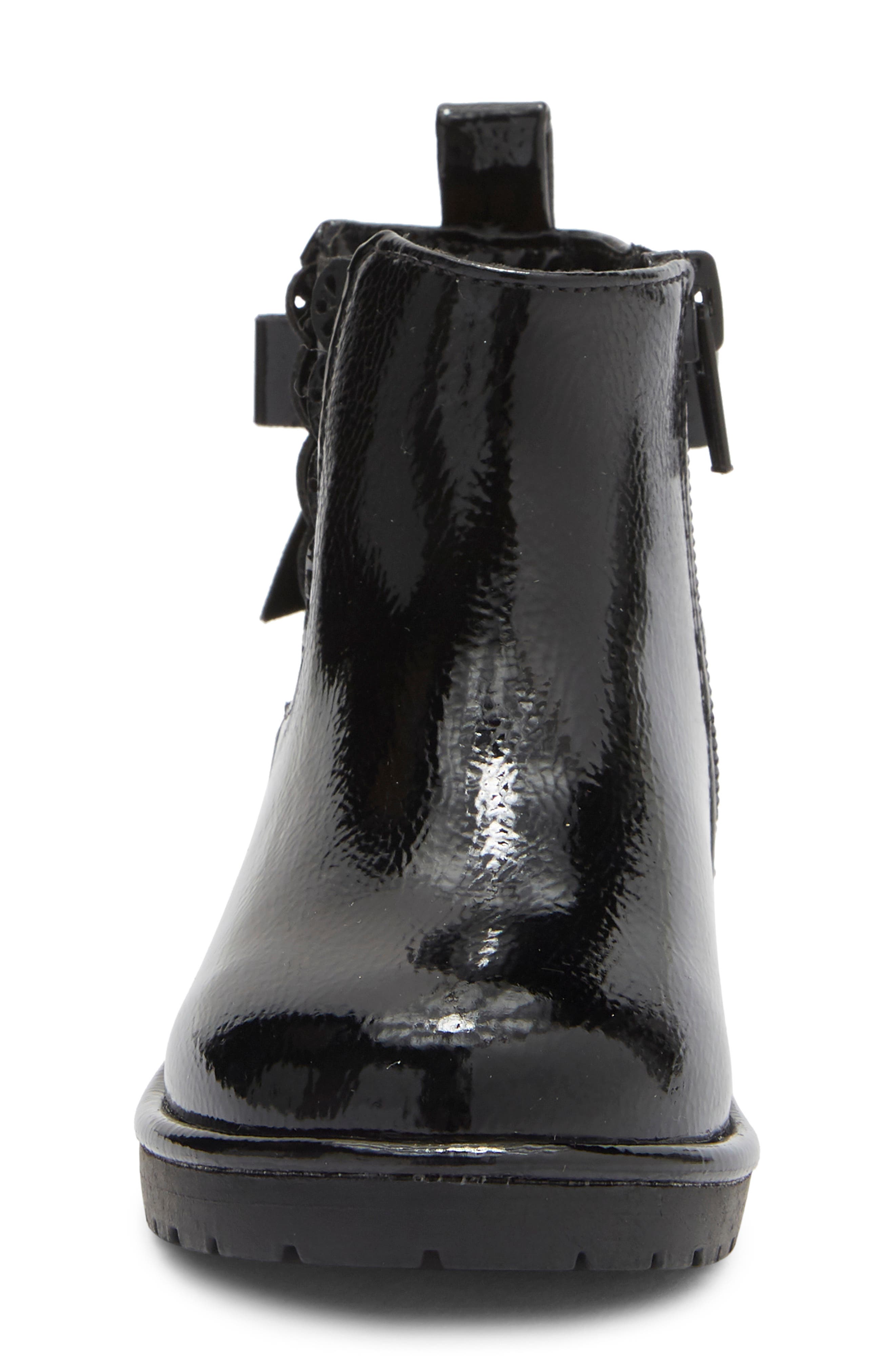 Kids' Bronwyn Bow Chelsea Boot, Alternate, color, BLACK
