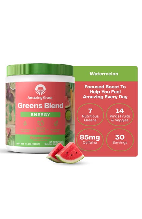 Greens Blend Energy Watermelon Superfood Powder