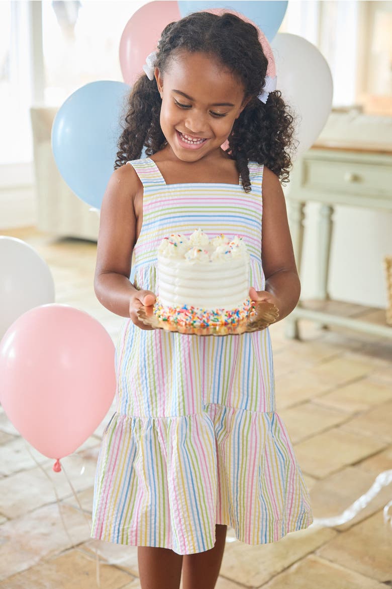 Kids' Georgia Dress, Alternate, color, Rainbow Stripe Seersucker