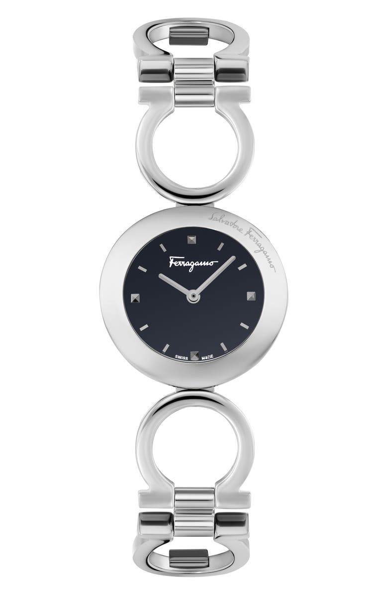 FERRAGAMO Salvatore Ferragamo Gancino Bracelet Watch, 28mm, Main, color, 