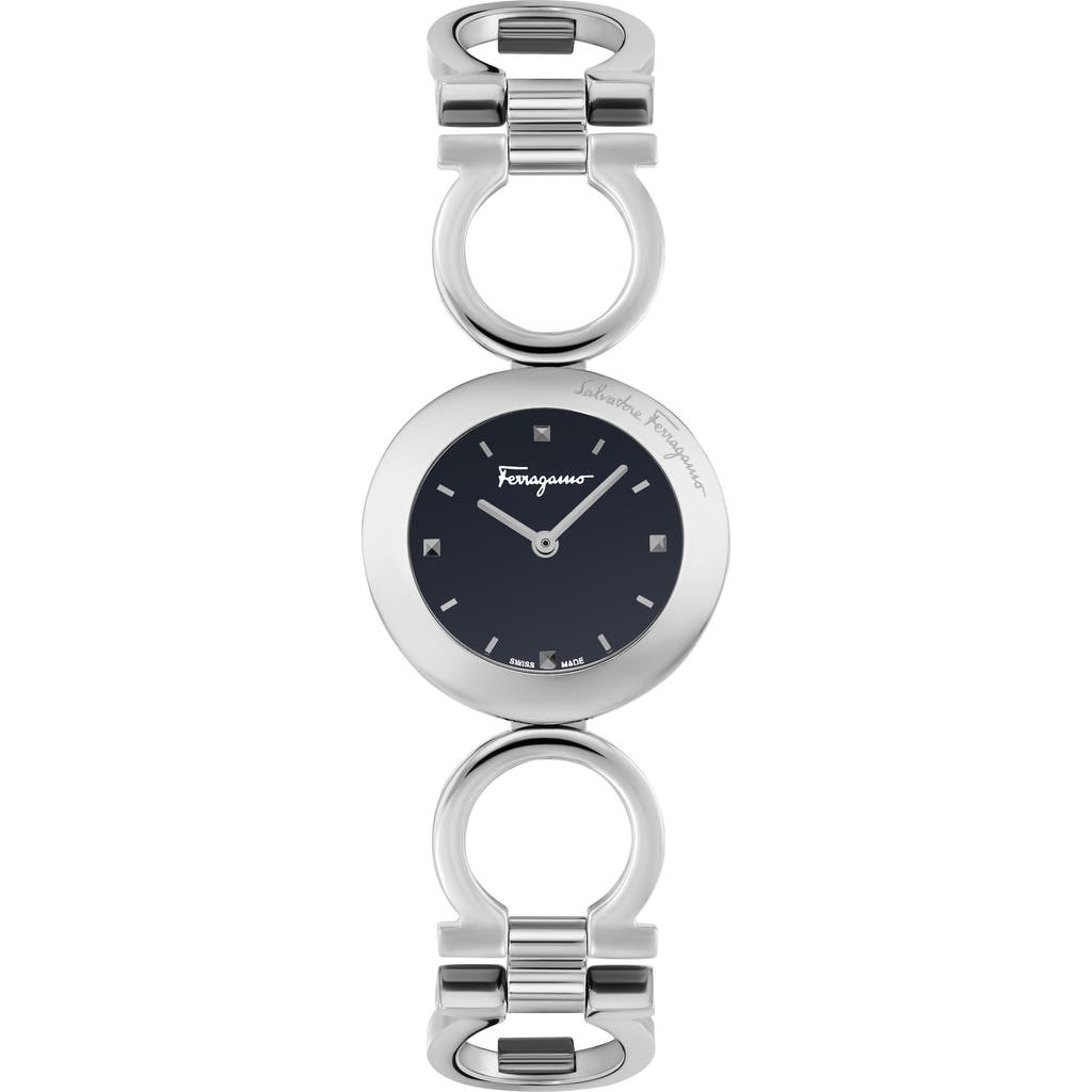 Ferragamo Gancino Stainless Steel Bracelet Watch In Stainless Steel