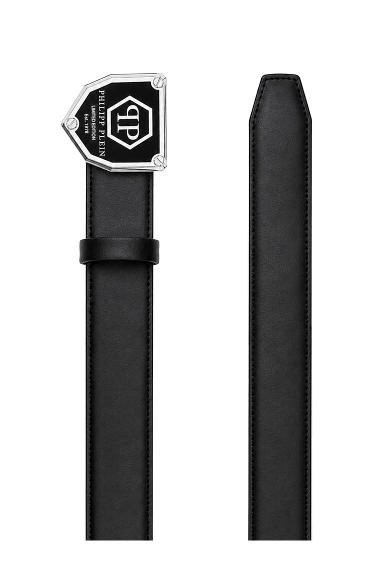 Belt Hexagon Men, Alternate, color, black/nickel
