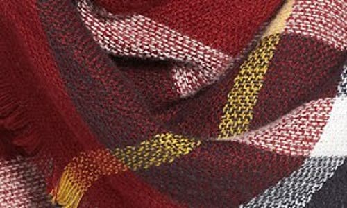 La Fiorentina Oversize Plaid Scarf In Multi