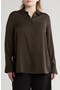 Slim Fitted Button Front Blouse