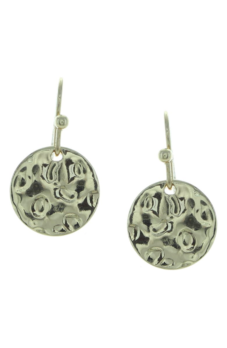 OLIVIA WELLES Lina Hammered Drop Earrings, Main, color, 