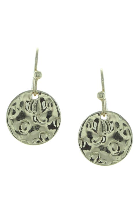 Lina Hammered Drop Earrings