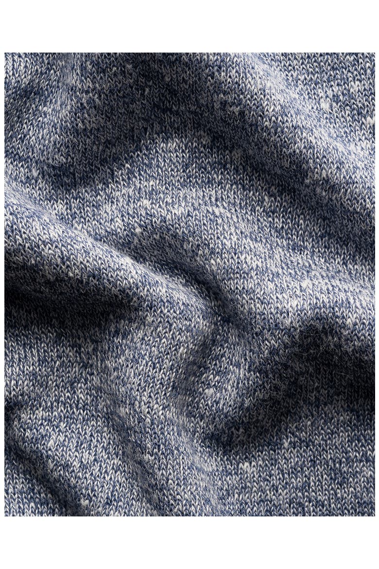 Linen & Cotton Fine Knit Polo, Alternate, color, DARK BLUE