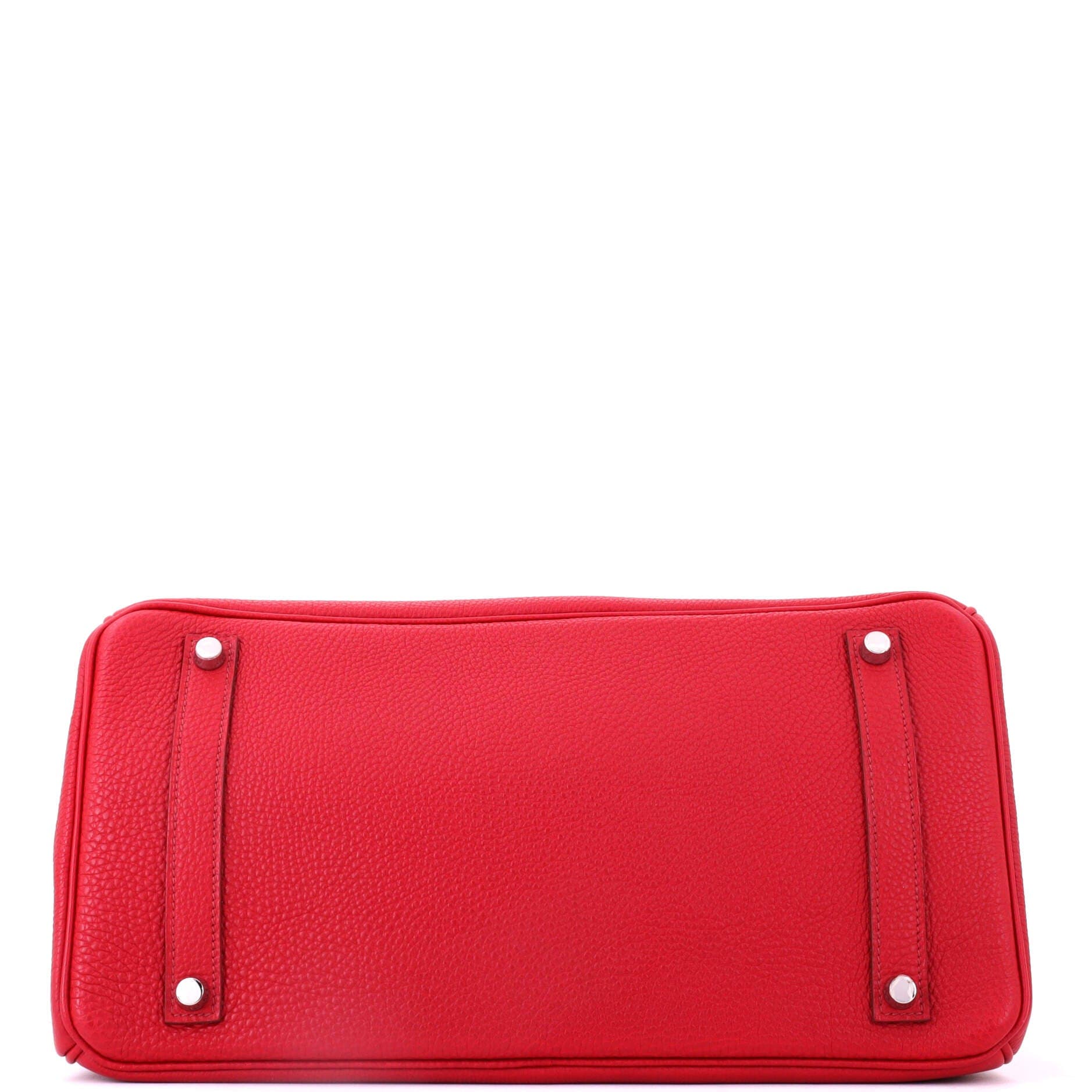 Birkin Handbag Red Vache Trekking with Palladium Hardware 35, Alternate, color, Red
