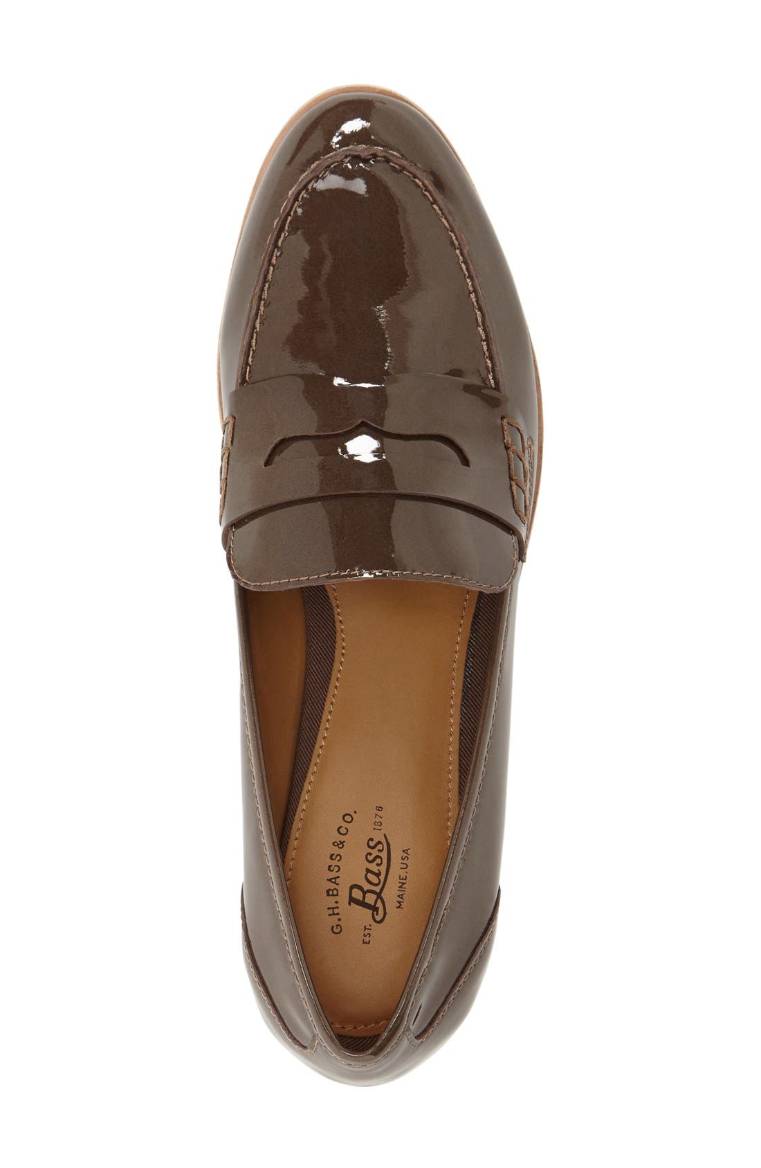 Emilia Penny Loafer, Alternate, color, MOCHA PATENT