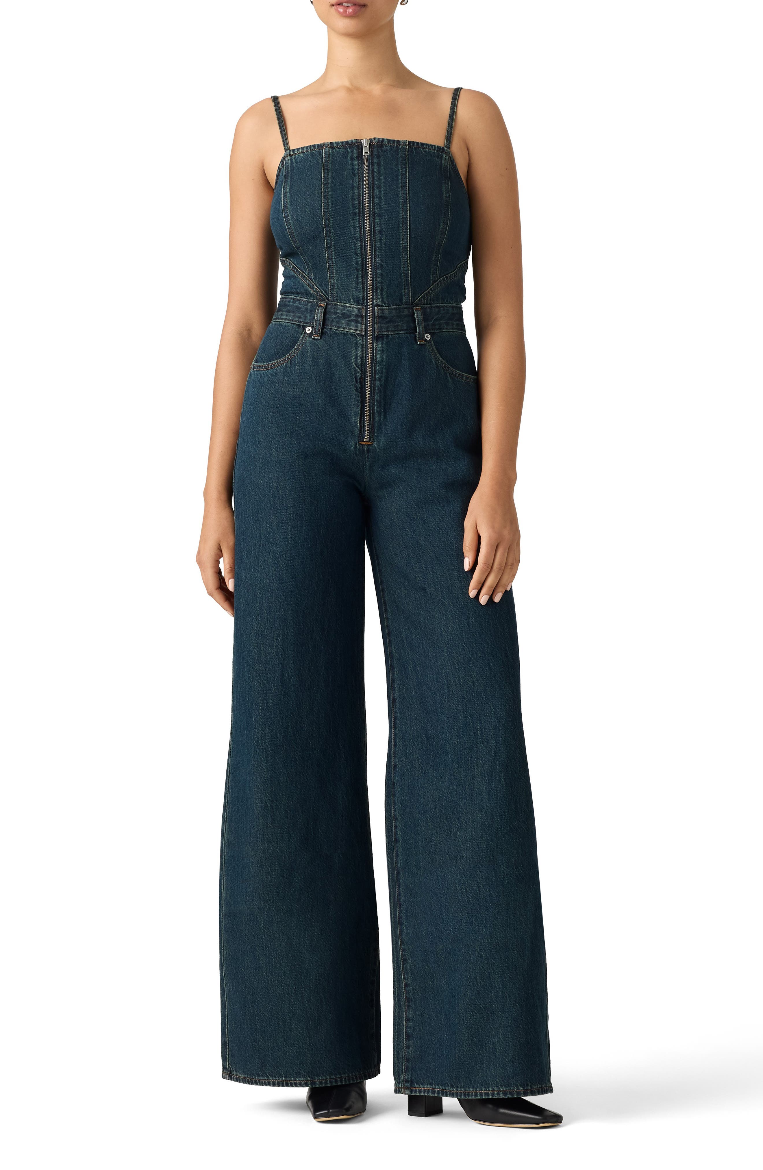 Levi's Seamed Denim Jumpsuit