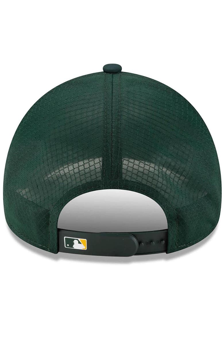 New Era Men's New Era Green Athletics 2026 Batting Practice Apex 9FORTY Adjustable Trucker Hat, Alternate, color, Green
