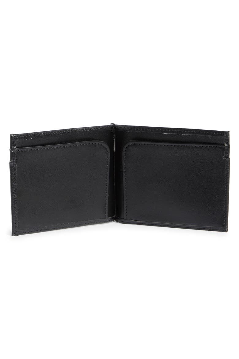 Embossed Logo Card Case, Alternate, color, BLACK