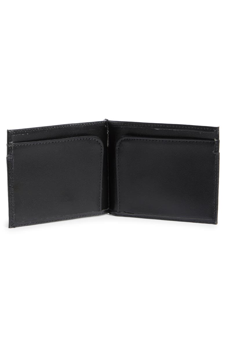 Original Penguin Embossed Logo Card Case, Alternate, color, Black