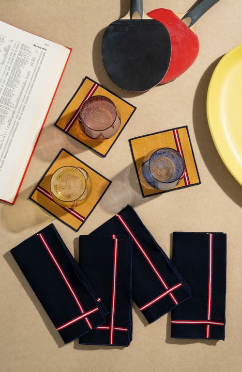 ATELIER SAUCIER ATELIER SAUCIER UNIVERSITY SET OF 4 NAPKINS 
