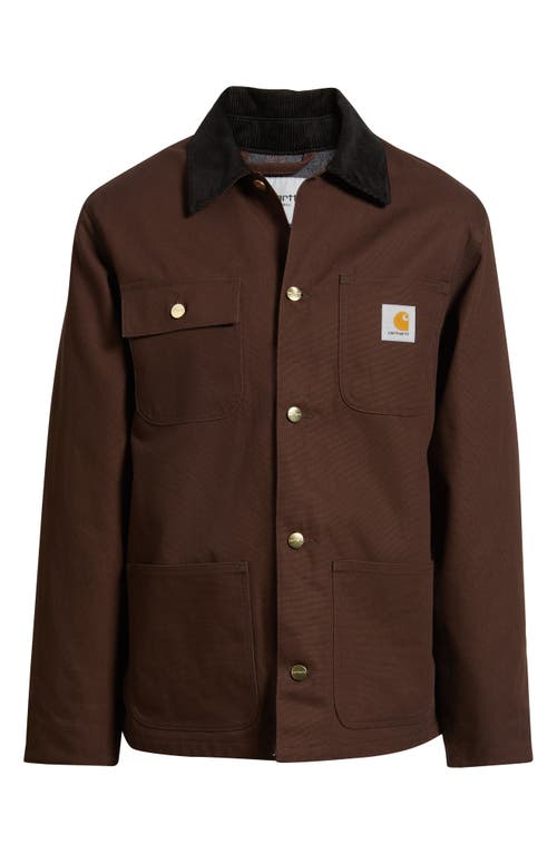 Carhartt Work In Progress Michigan Water Repellent Coat In Brown