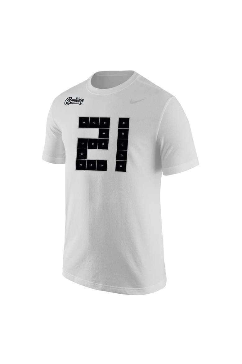 Men's Nike #21 White UCF Knights Space Game Jersey T-Shirt, Alternate, color, White