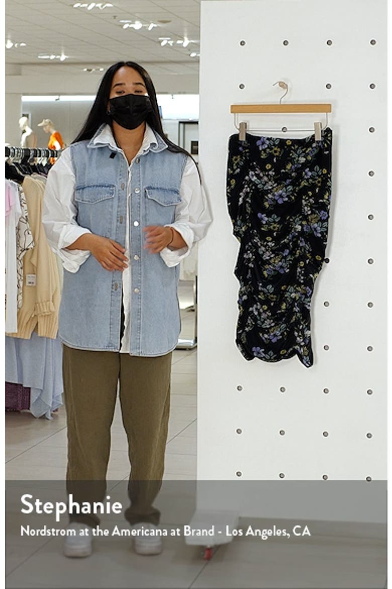 Venice Floral Ruched Powermesh Skirt video