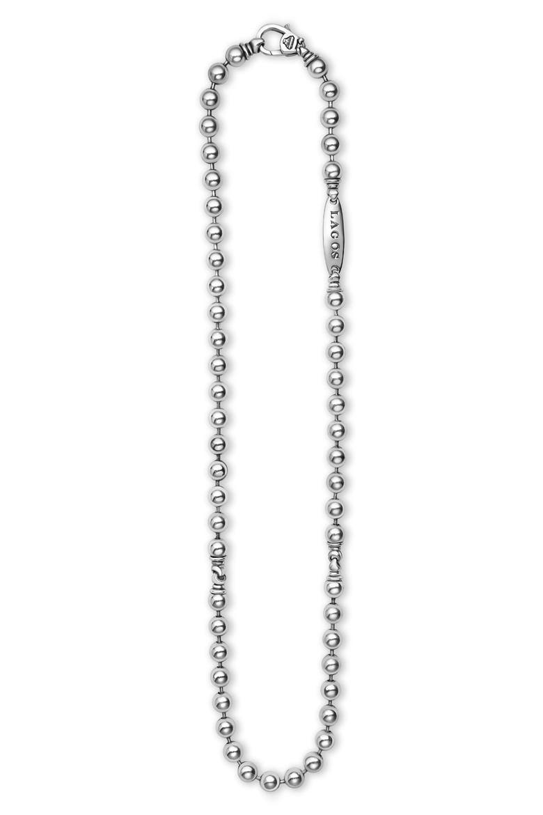 Sterling Silver 8mm Ball Chain Necklace, Main, color, SILVER