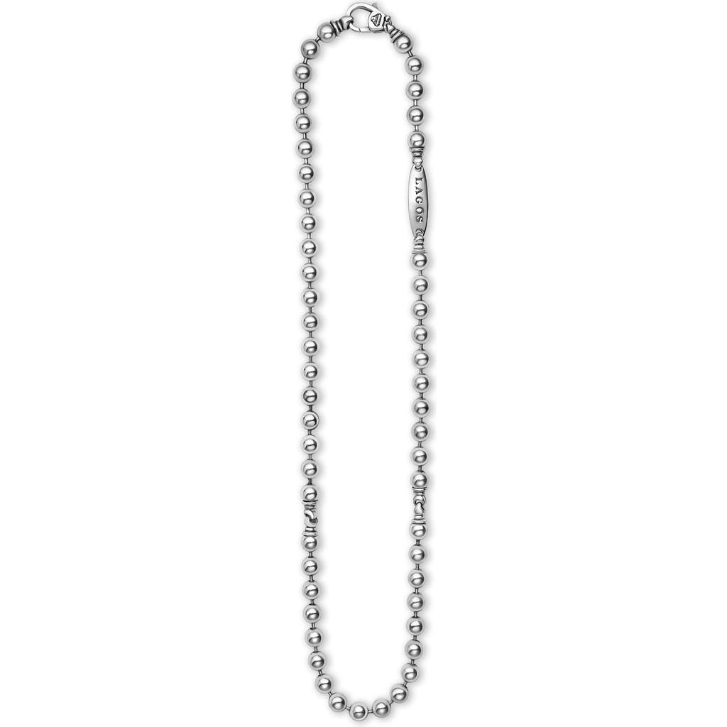 Lagos Sterling Silver 8mm Ball Chain Necklace In Silver