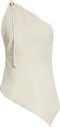 Helmut Lang One-Shoulder Cotton Top