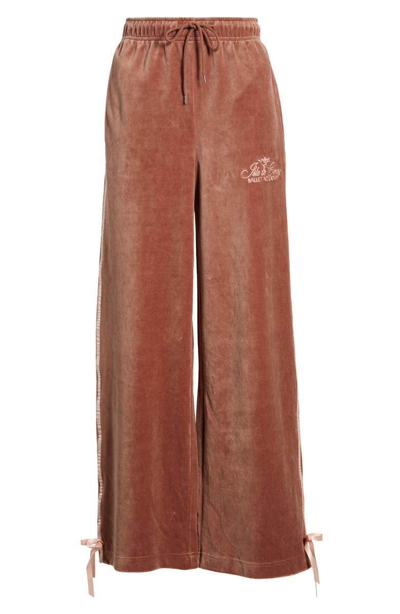 CONEY ISLAND PICNIC Ballet Academy Velour Track Pants, Alternate, color, 