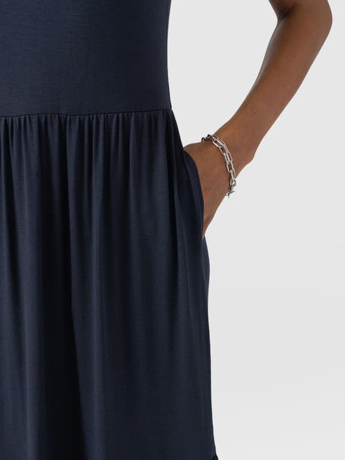 Saint And Sofia Saint + Sofia Greenwich Dress In Blue