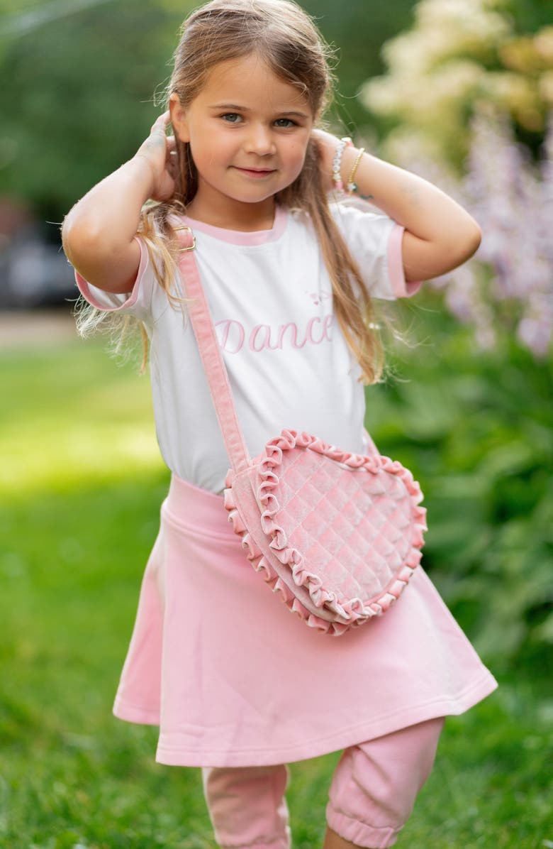 Bits & Bows Dance T-Shirt, Alternate, color, White/Pink