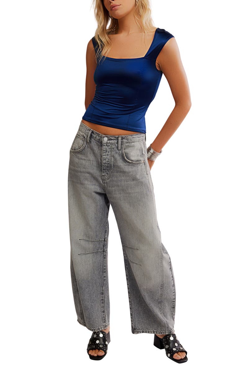 Free People Shine On Crop Open Back Top, Alternate, color, Cosmic