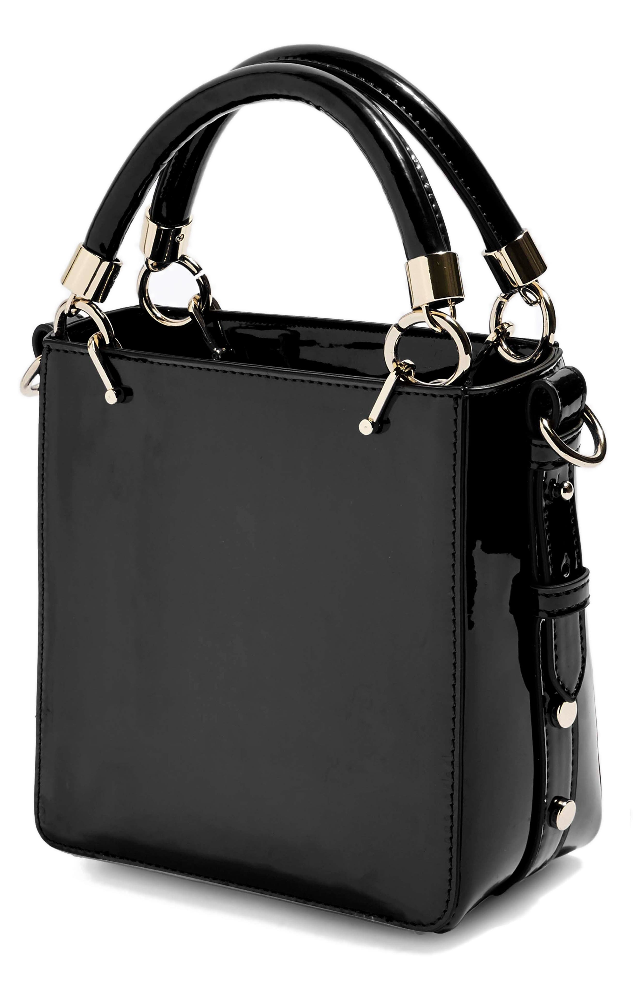 Topshop Courtney Studded Crossbody Bag, Alternate, color, 