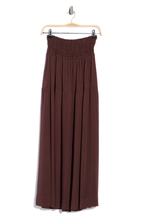 Smocked Waist Maxi Cover-Up Skirt